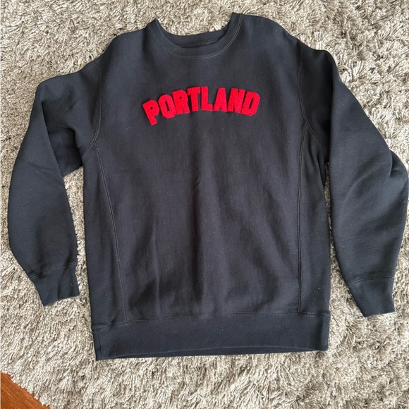 Portland Gear Red and Black Crewneck with Portland Design - Picture 1 of 6